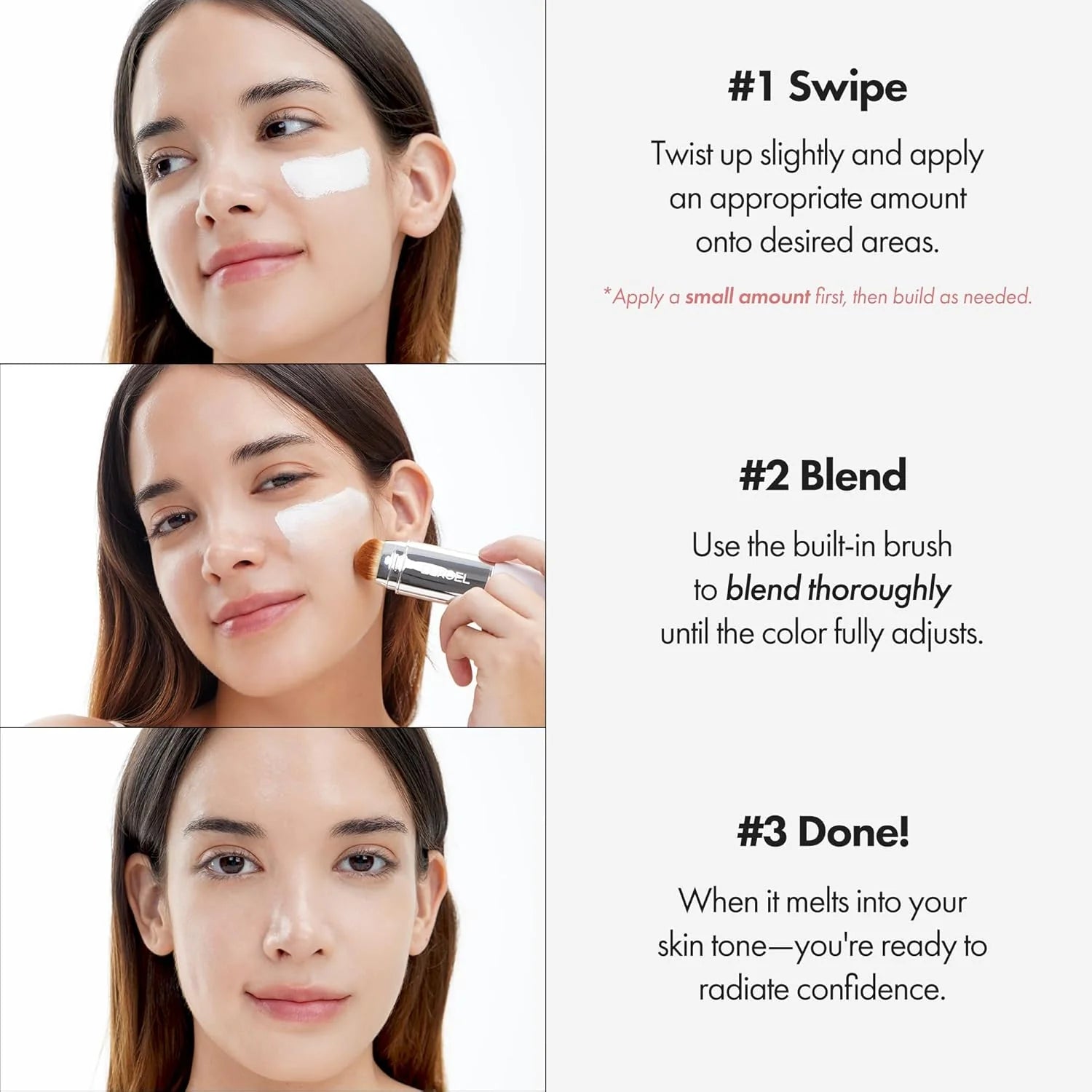 2 in 1 Color Changing Korean Foundation Stick