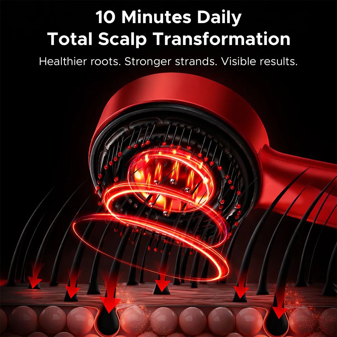 UreazyStore™ Red Light Scalp Therapy Brush
