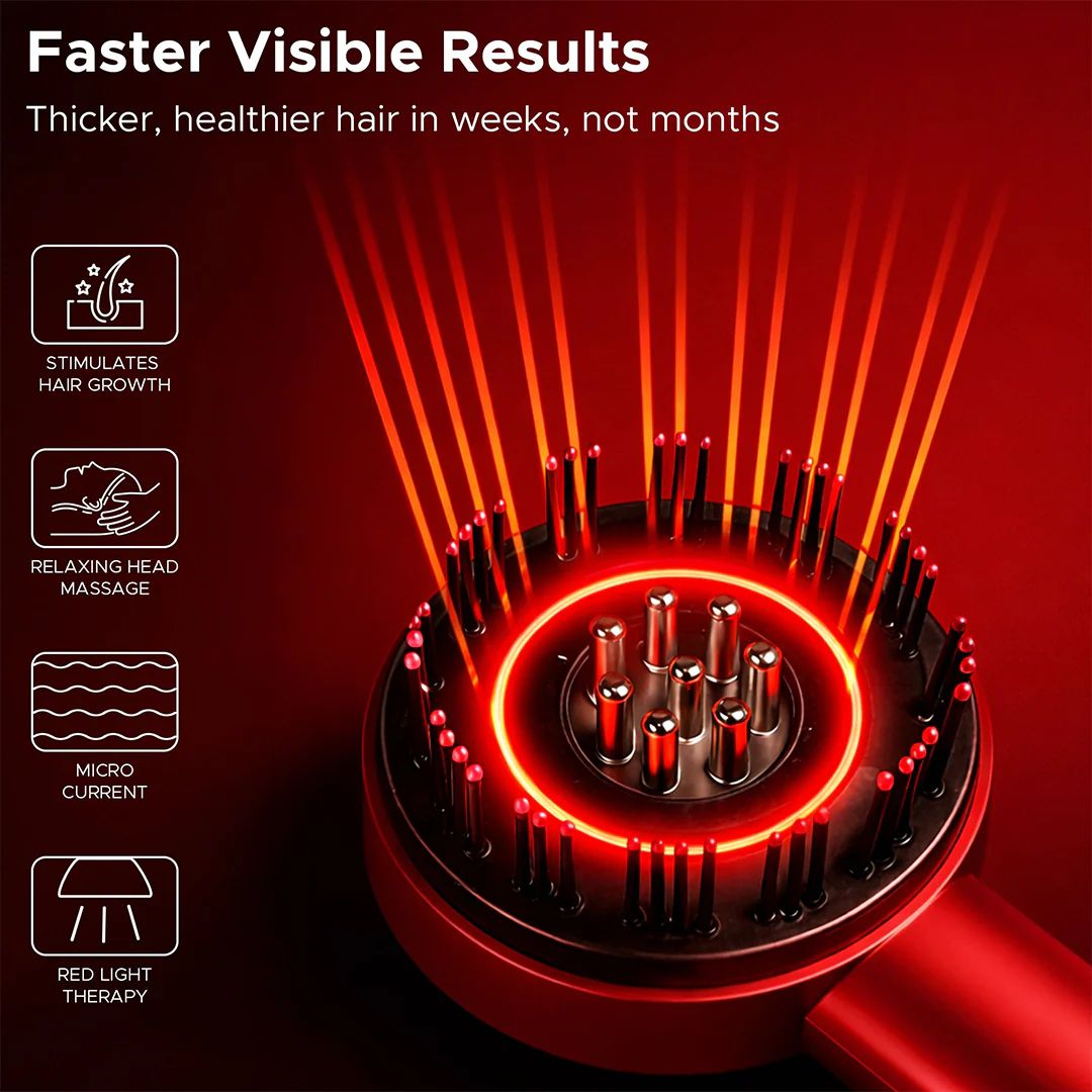 UreazyStore™ Red Light Scalp Therapy Brush