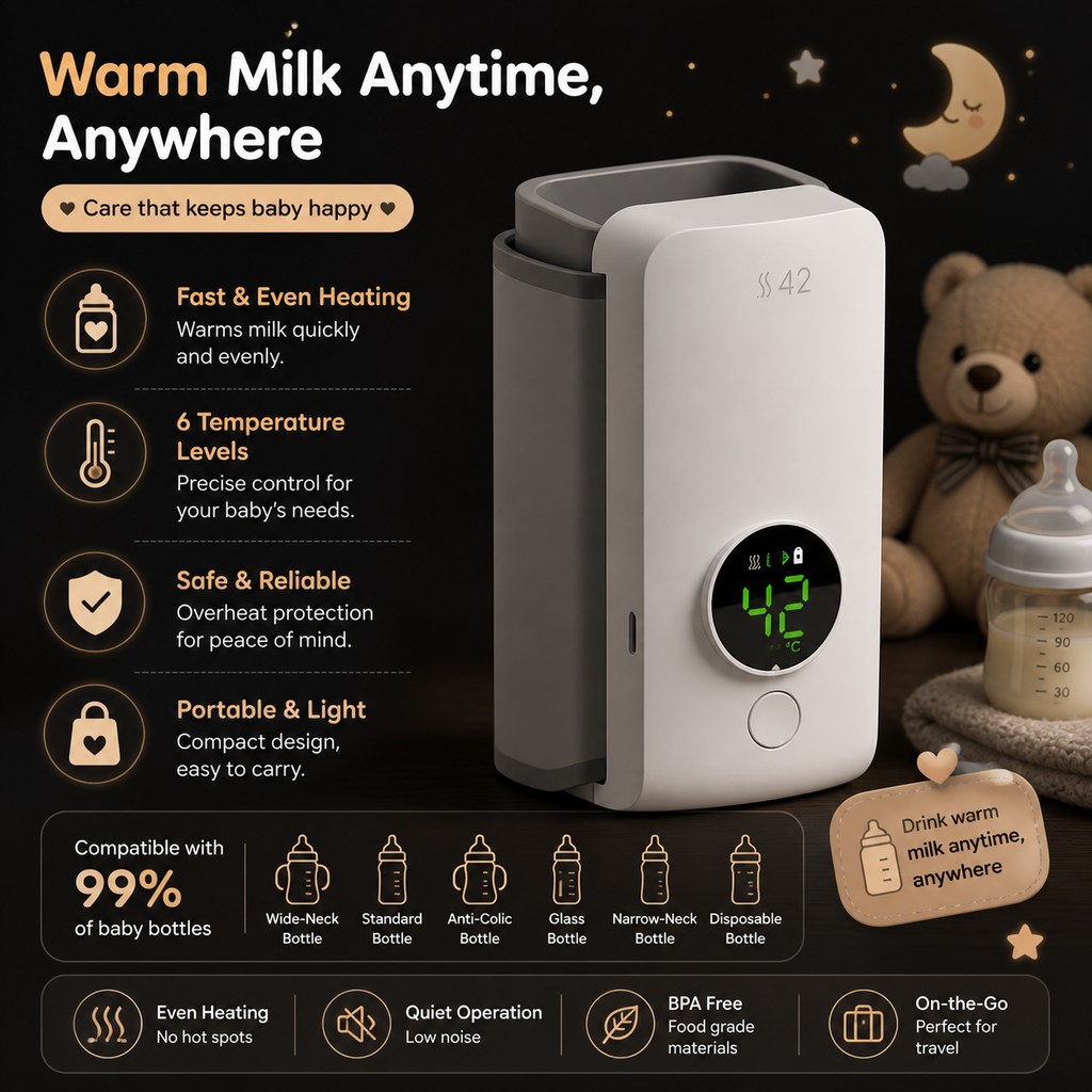 UreazyStore™ Portable Baby Bottle Warmer