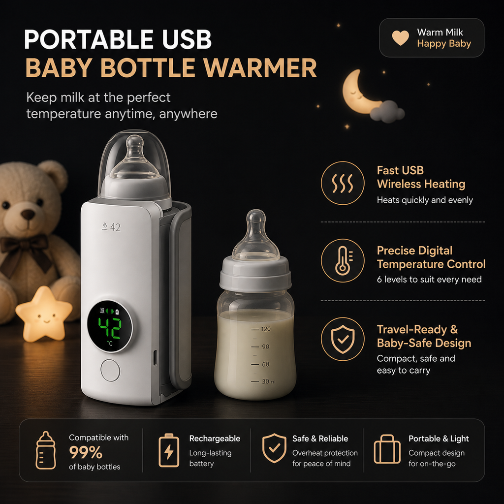 UreazyStore™ Portable Baby Bottle Warmer