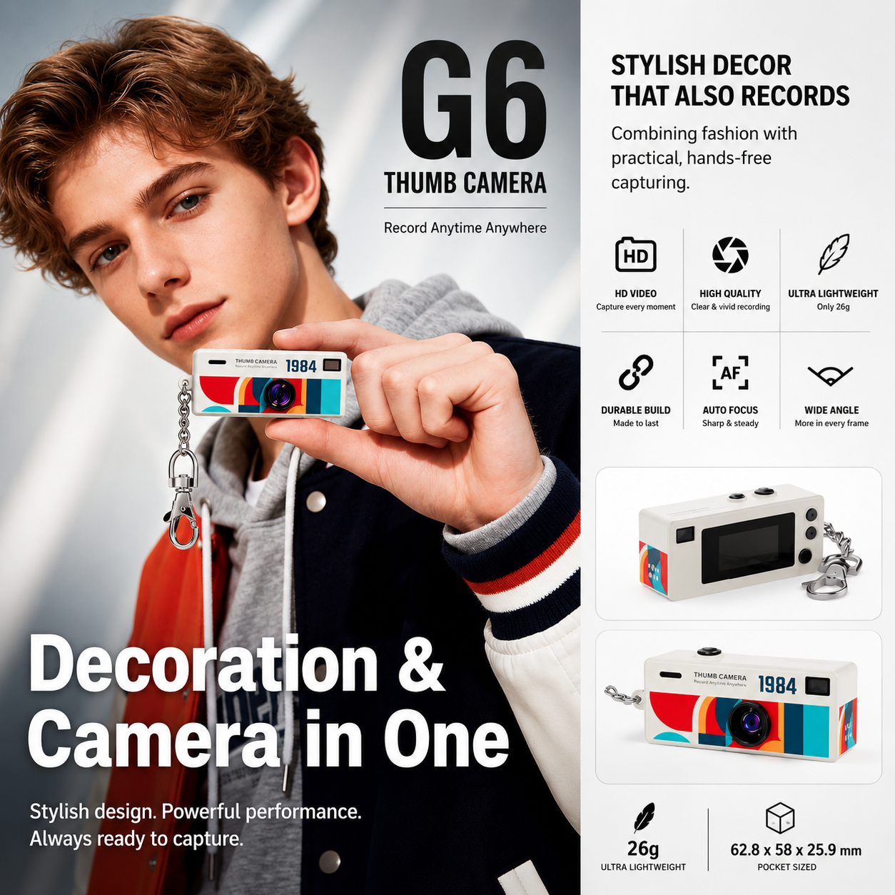 UreazyStore™  Mini Keychain Camera Recorder