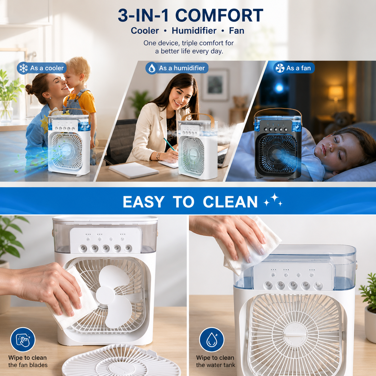 UreazyStore™ Mini Portable Cooler For Home