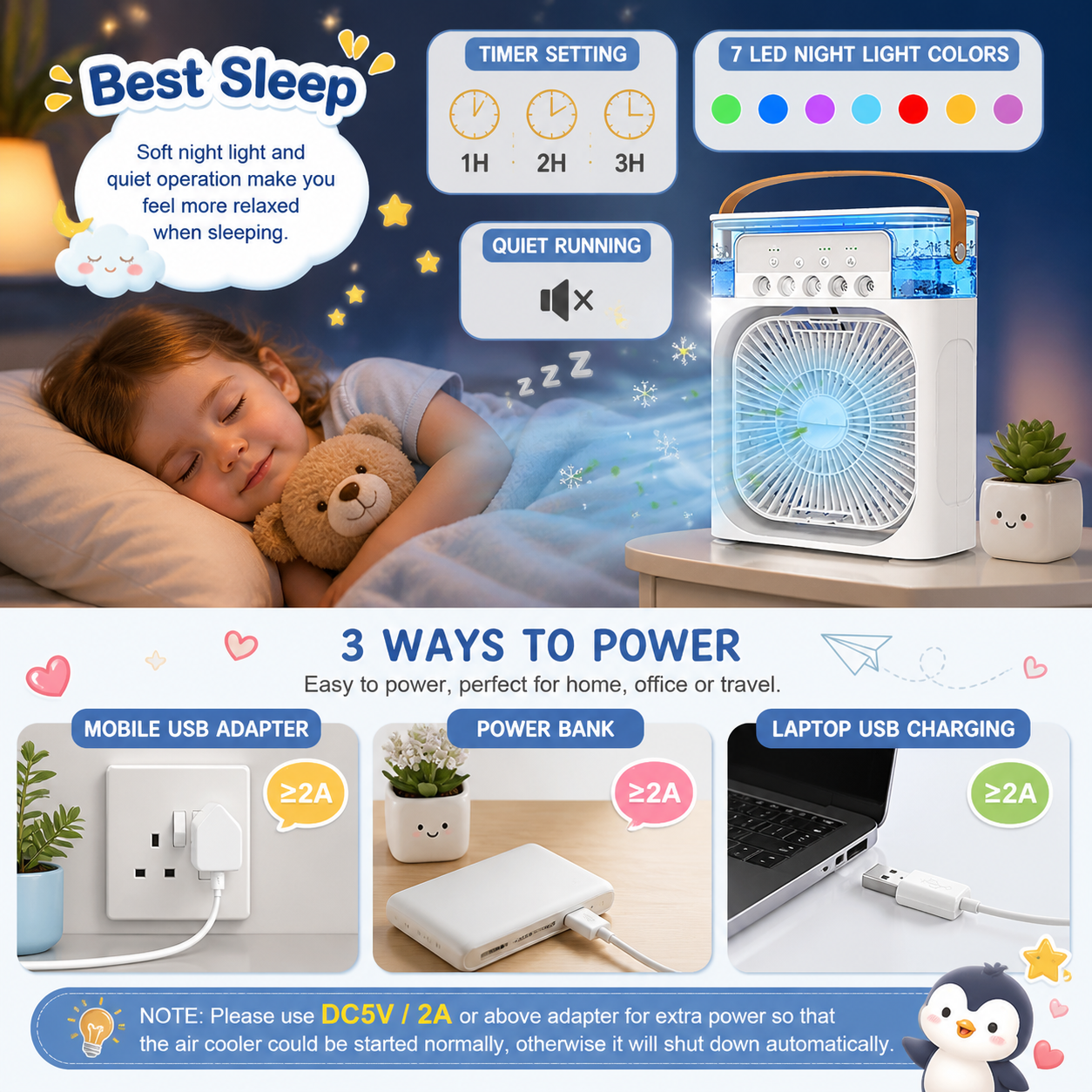 UreazyStore™ Mini Portable Cooler For Home