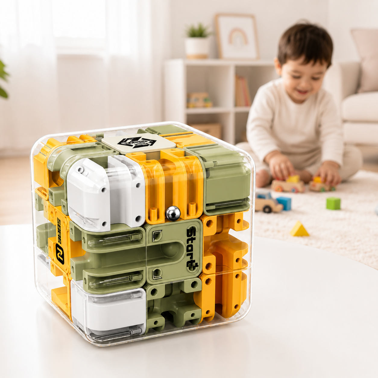 UreazyStore™ 3D Rolling Maze Cube – Focus & IQ Challenge