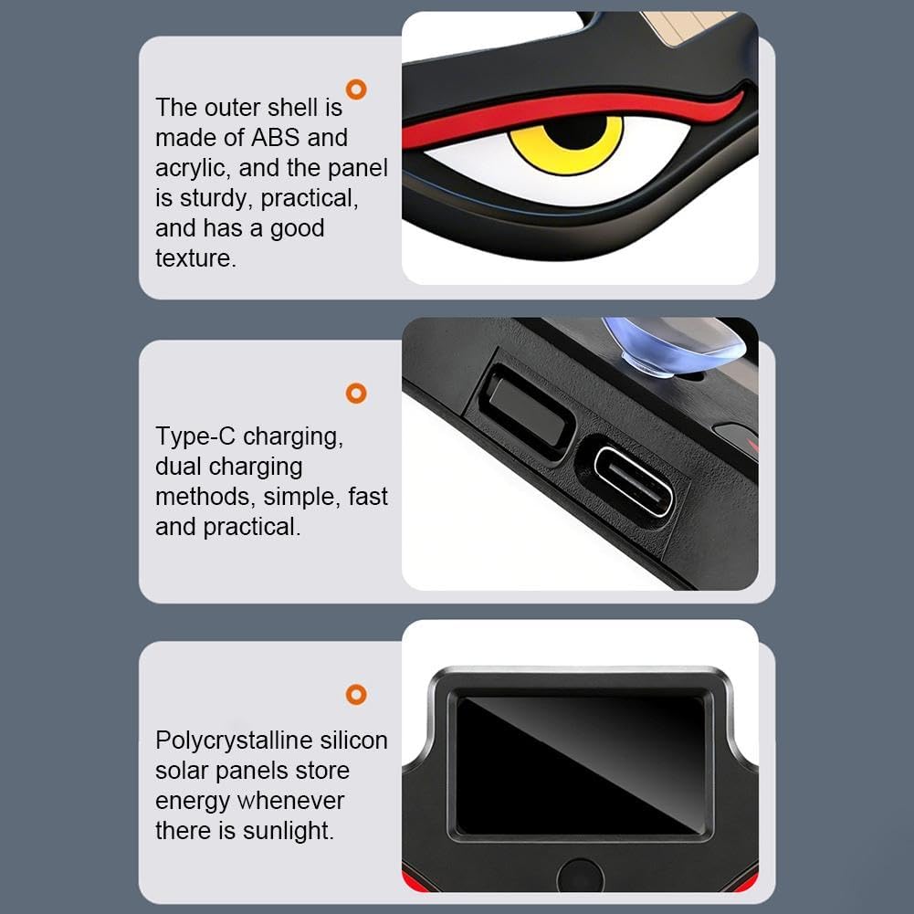 Solar Powered Devil Eye Light For Cars