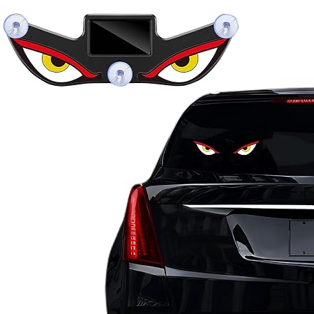 Solar Powered Devil Eye Light For Cars